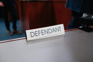 Court of law defendant